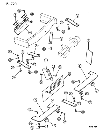 1994 Jeep Cherokee Hidden Winch Mounting Diagram