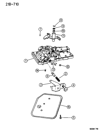 1994 Dodge Ram Wagon Valve Body Diagram 2 - Thumbnail