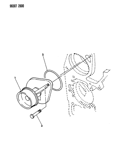 1992 Dodge D350 Water Pump Diagram