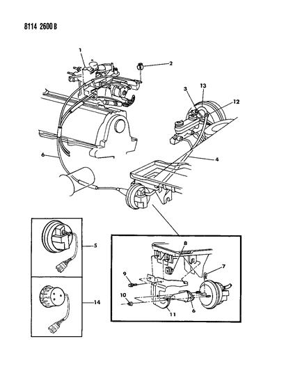 1988 Chrysler New Yorker Base Model Speed Control Diagram 1 - Thumbnail