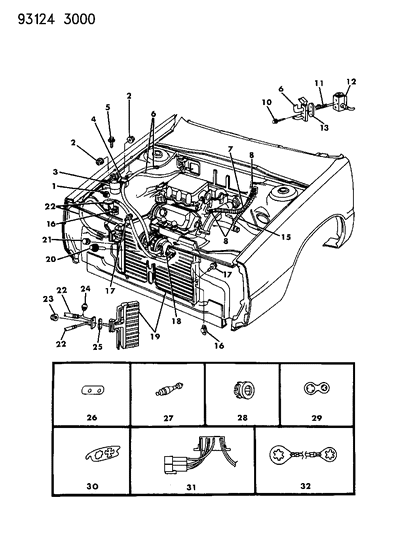 1993 Chrysler New Yorker Salon Plumbing - A/C & Heater Diagram 1 - Thumbnail