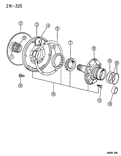 1996 Dodge Ram 2500 Oil Pump With Reaction Shaft Diagram 2 - Thumbnail