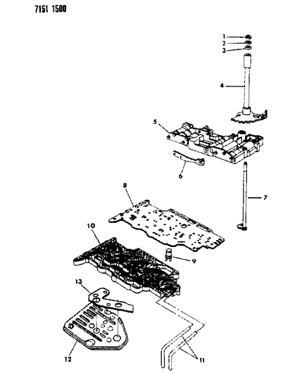 1987 Dodge Aries Valve Body Diagram