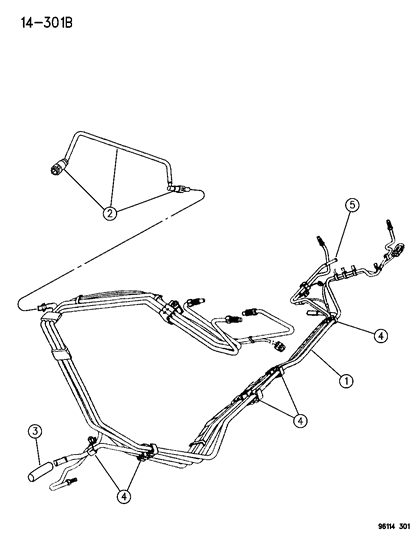 1996 Dodge Neon Fuel Filter Diagram for 4546679