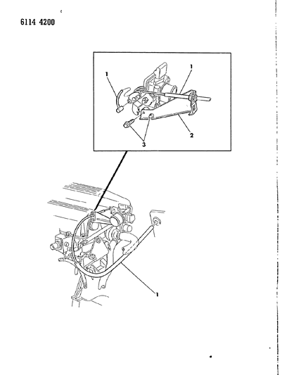 1986 Chrysler Laser Throttle Control Diagram 4 - Thumbnail