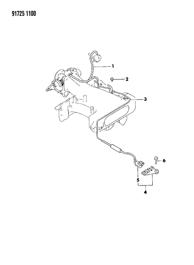 1991 Dodge Ram 50 EGR System Diagram 3 - Thumbnail