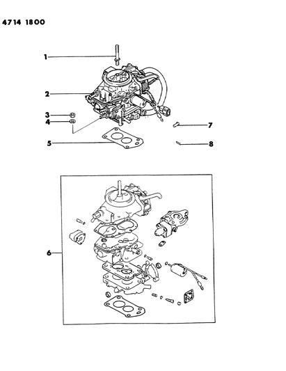 1984 Dodge Colt Carburetor & Gasket Set Diagram 3 - Thumbnail