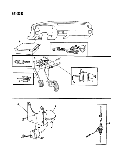 1989 Dodge Raider Speed Control Diagram 2 - Thumbnail