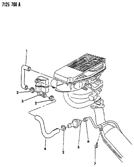 1987 Dodge Lancer Aspirator Diagram 1 - Thumbnail