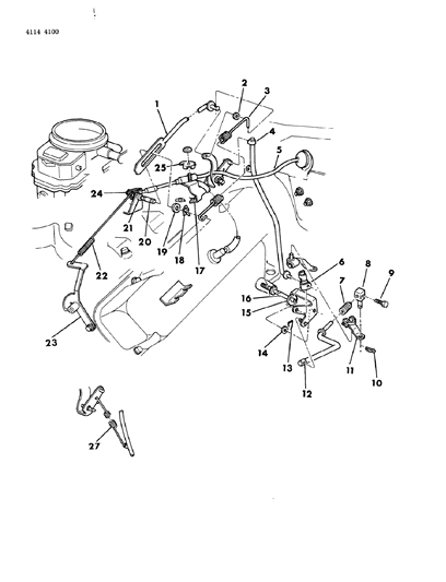 1984 Dodge Diplomat Throttle Control Diagram 2 - Thumbnail