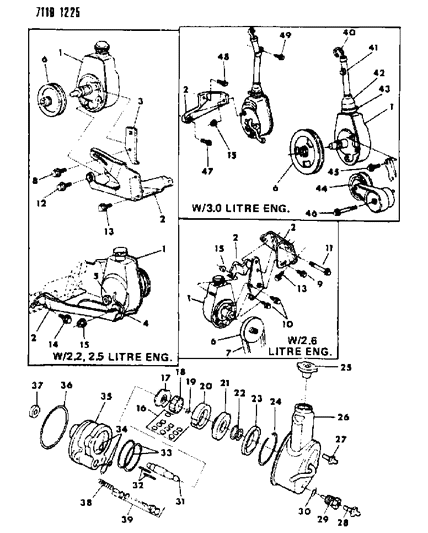 1987 Chrysler Fifth Avenue Control Valve Spring Diagram for 2537833