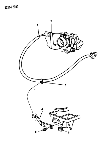 1992 Chrysler Imperial Throttle Control Diagram 2 - Thumbnail