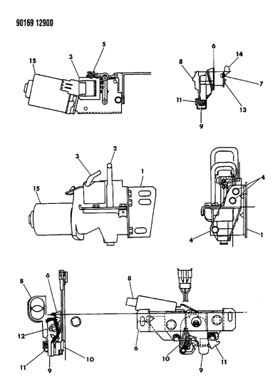1990 Chrysler New Yorker Base Model Deck Lid Power Pull Down Diagram