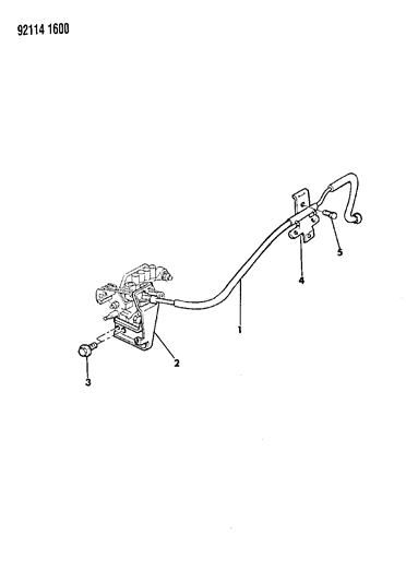 1992 Chrysler LeBaron Sedan Throttle Control Diagram 2 - Thumbnail