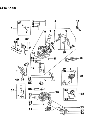 1984 Dodge Colt Carburetor Inner Parts Diagram 4 - Thumbnail