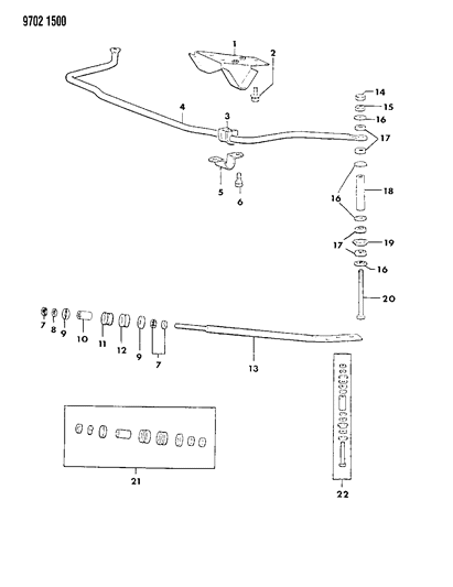 1989 Dodge Ram 50 Stabilizer - Front Diagram 2 - Thumbnail