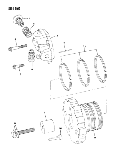 1988 Chrysler New Yorker Base Model Governor, Automatic Transaxle Diagram