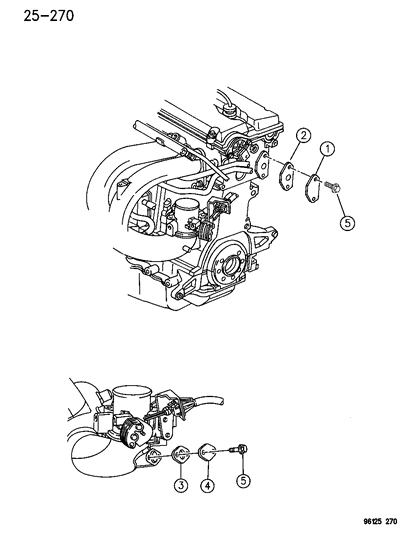 1996 Dodge Caravan EGR System Diagram 1 - Thumbnail