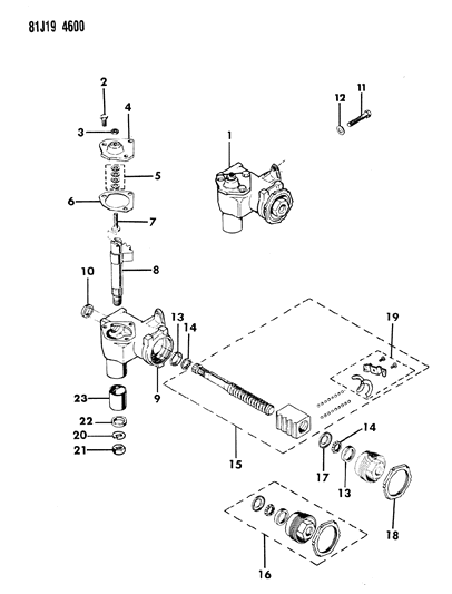 1986 Jeep J10 Gear - Steering Diagram 2 - Thumbnail