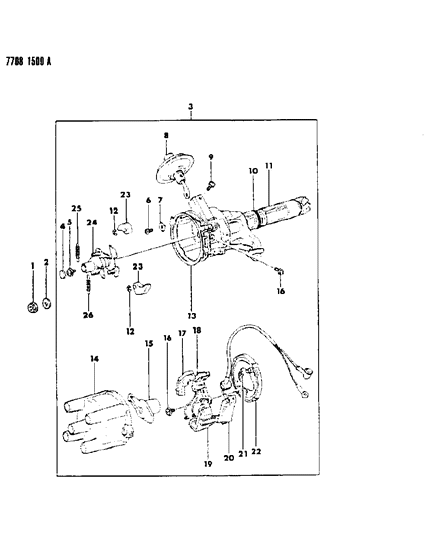 1987 Dodge Ram 50 Distributor Diagram 1 - Thumbnail