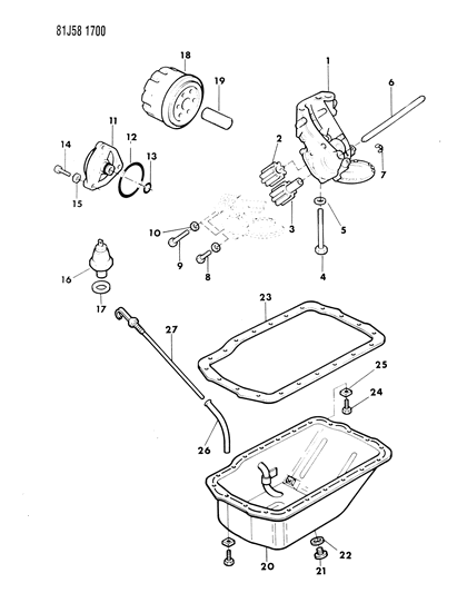 1986 Jeep Wrangler Engine Oiling Diagram 2 - Thumbnail
