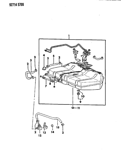 1992 Dodge Colt Fuel Tank Diagram 3 - Thumbnail
