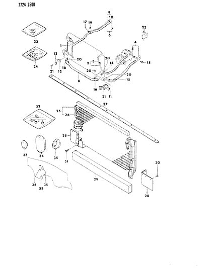 1987 Dodge Ram 50 Clip , (30Mm) Diagram for MC395356