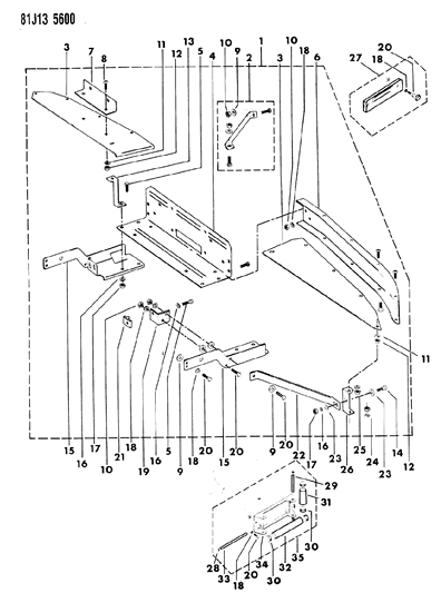 1986 Jeep J10 Winch Mounting Warn Diagram 2 - Thumbnail