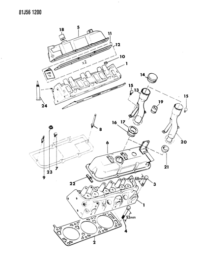 1986 Jeep Comanche Cylinder Head Diagram 3 - Thumbnail