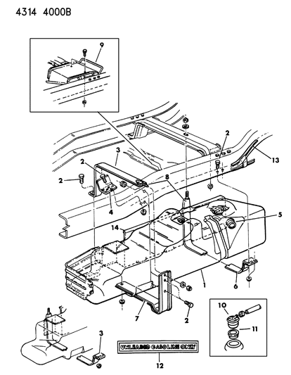 1984 Dodge D350 Fuel Tank Diagram 2 - Thumbnail
