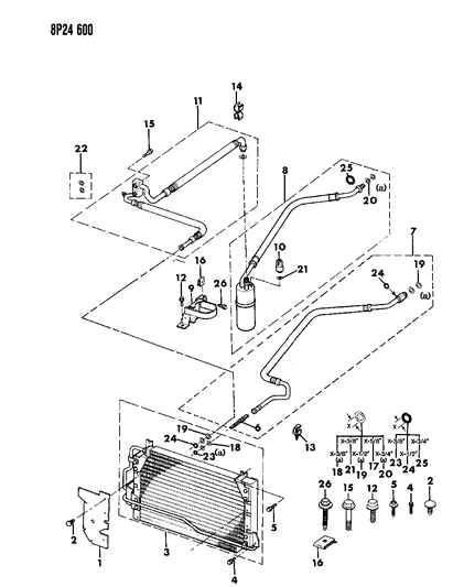 1991 Dodge Monaco Clip, 3-Way Diagram for 33004037