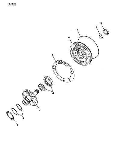 1985 Chrysler Executive Limousine Oil Pump With Reaction Shaft Diagram 2 - Thumbnail