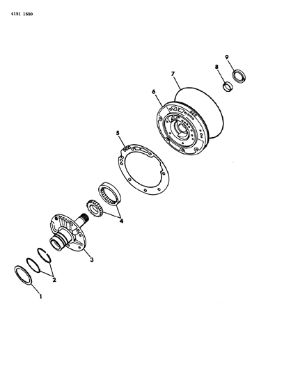 1984 Dodge Rampage Oil Pump With Reaction Shaft Diagram 1 - Thumbnail