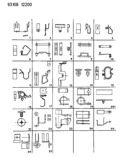 1993 Dodge Spirit Sensor Package, Distance, 5/8" Male, 5/8" Female Connectors Diagram for 6015377