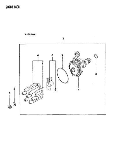 1990 Dodge Ram 50 Distributor Diagram 2 - Thumbnail