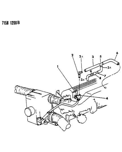 1987 Dodge Aries Crankcase Ventilation Diagram 3 - Thumbnail