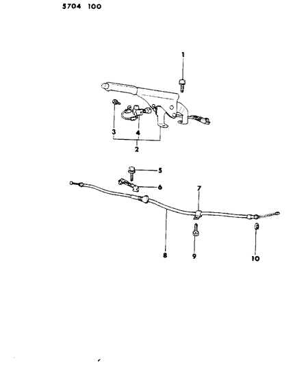 1986 Dodge Colt Brake Park Controls Diagram