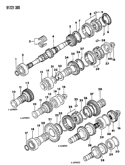 1991 Dodge Colt Gear Train Diagram