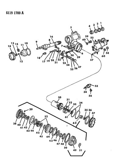 1986 Dodge Diplomat Speed Sensor Screw, Driver Side Diagram for 220800