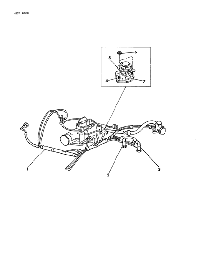 1985 Dodge Ram Wagon EGR System Diagram 7 - Thumbnail