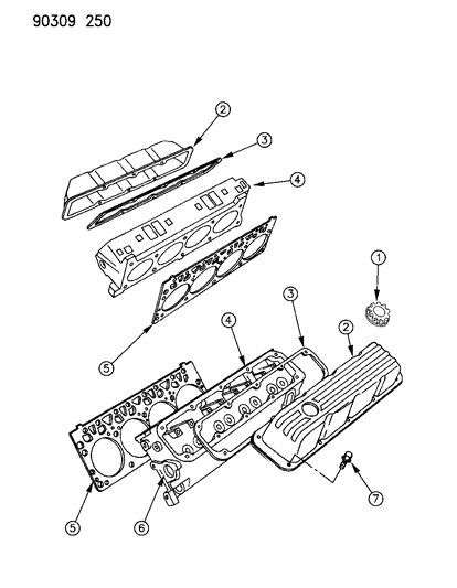 1993 Dodge Ram Wagon Cylinder Head Diagram 3 - Thumbnail