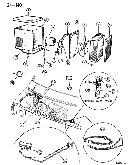 1994 Dodge Ram Wagon Heater Unit Plumbing Diagram