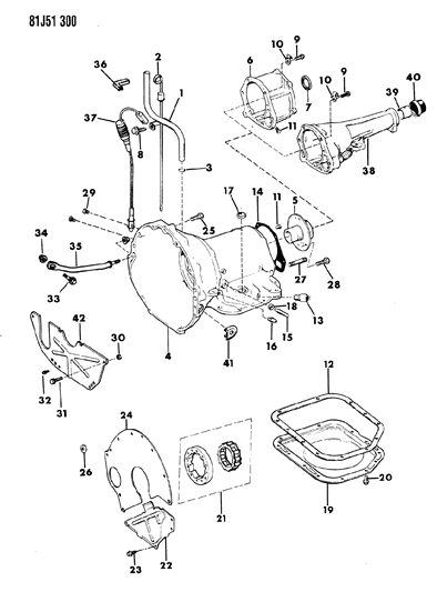 1986 Jeep Cherokee Nut, 3/8-16 Diagram for J0219422