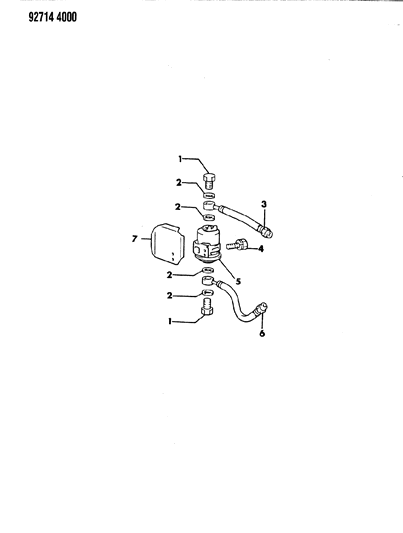 1993 Dodge Ram 50 Fuel Filter Diagram 2 - Thumbnail