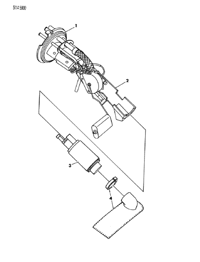 1985 Chrysler Executive Limousine Fuel Pump & Sending Unit Diagram 1 - Thumbnail