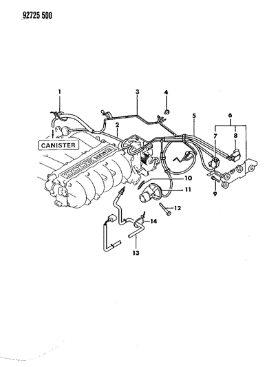 1994 Dodge Stealth EGR System Diagram 1 - Thumbnail