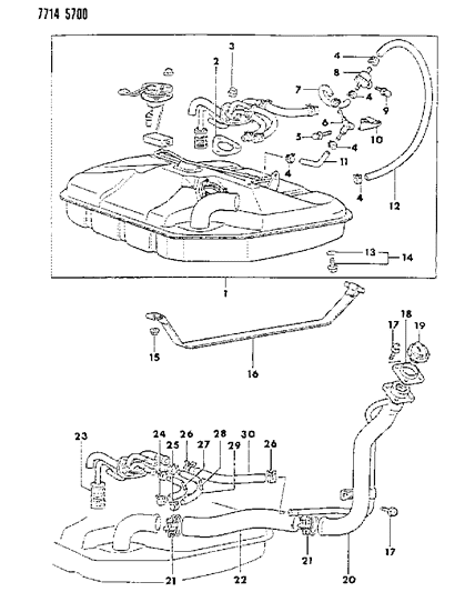 1987 Dodge Colt Fuel Tank Diagram 1 - Thumbnail