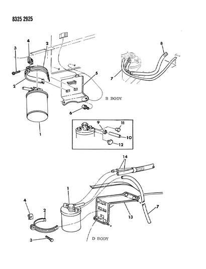 1989 Dodge Ramcharger Screw Socket Hexagon Head .25-20X1.625 Diagram for 6027822