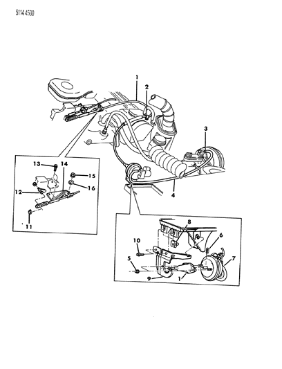 1985 Chrysler Executive Limousine Speed Control - Electro Mechanical Diagram 2 - Thumbnail
