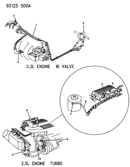 1993 Dodge Daytona EGR System Diagram 2 - Thumbnail